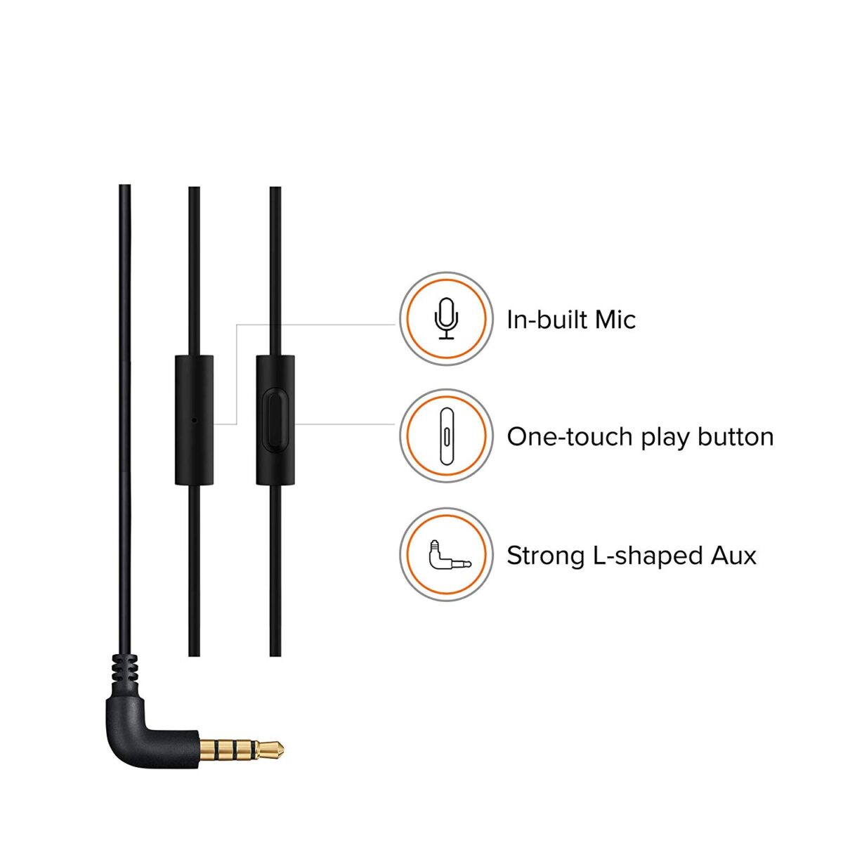 Mi Earphone Basic with Mic (Blue) - Image 3
