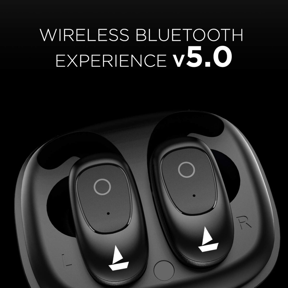 boAt Airdopes 201 True Wireless Earbuds with BT v5.0 (Active Black) - Image 5