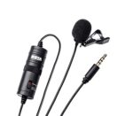 Boya BYM1 Omnidirectional Lavalier Condenser Microphone (Black)