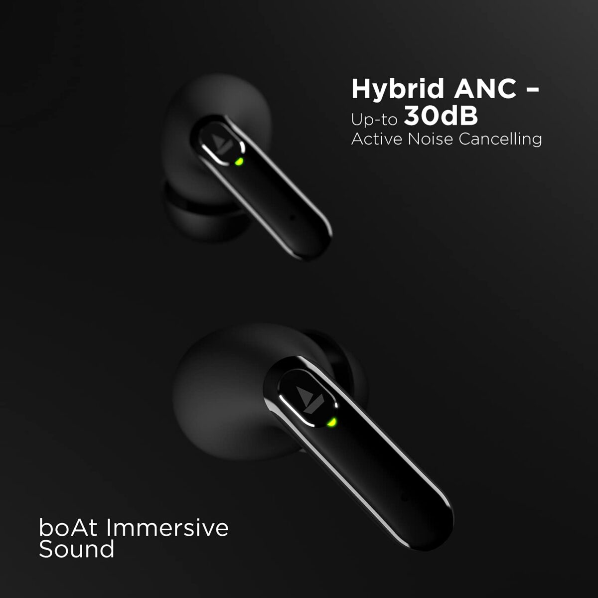 boAt Airdopes 701ANC Hybrid Truly Wireless Earbuds with Mic(Active Black) - Image 5