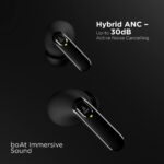 boAt Airdopes 701ANC Hybrid Truly Wireless Earbuds with Mic(Active Black) - Image 5