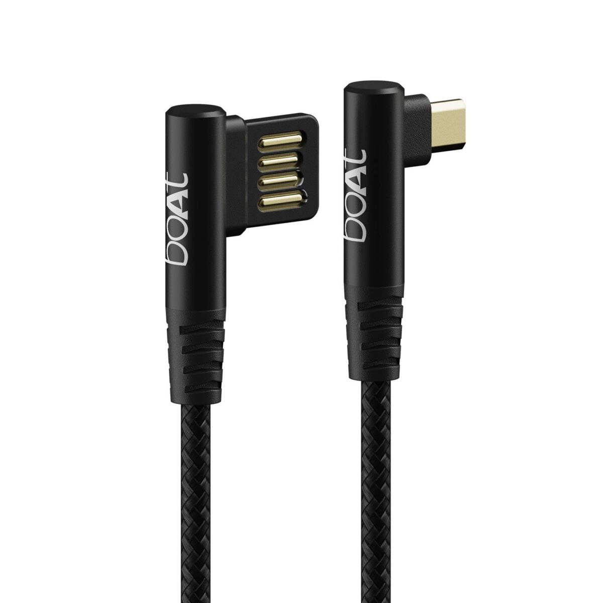 boAt Micro USB L70 Cable Black, (3A Fast Charging & 480 Mbps Data Sync) - Image 1