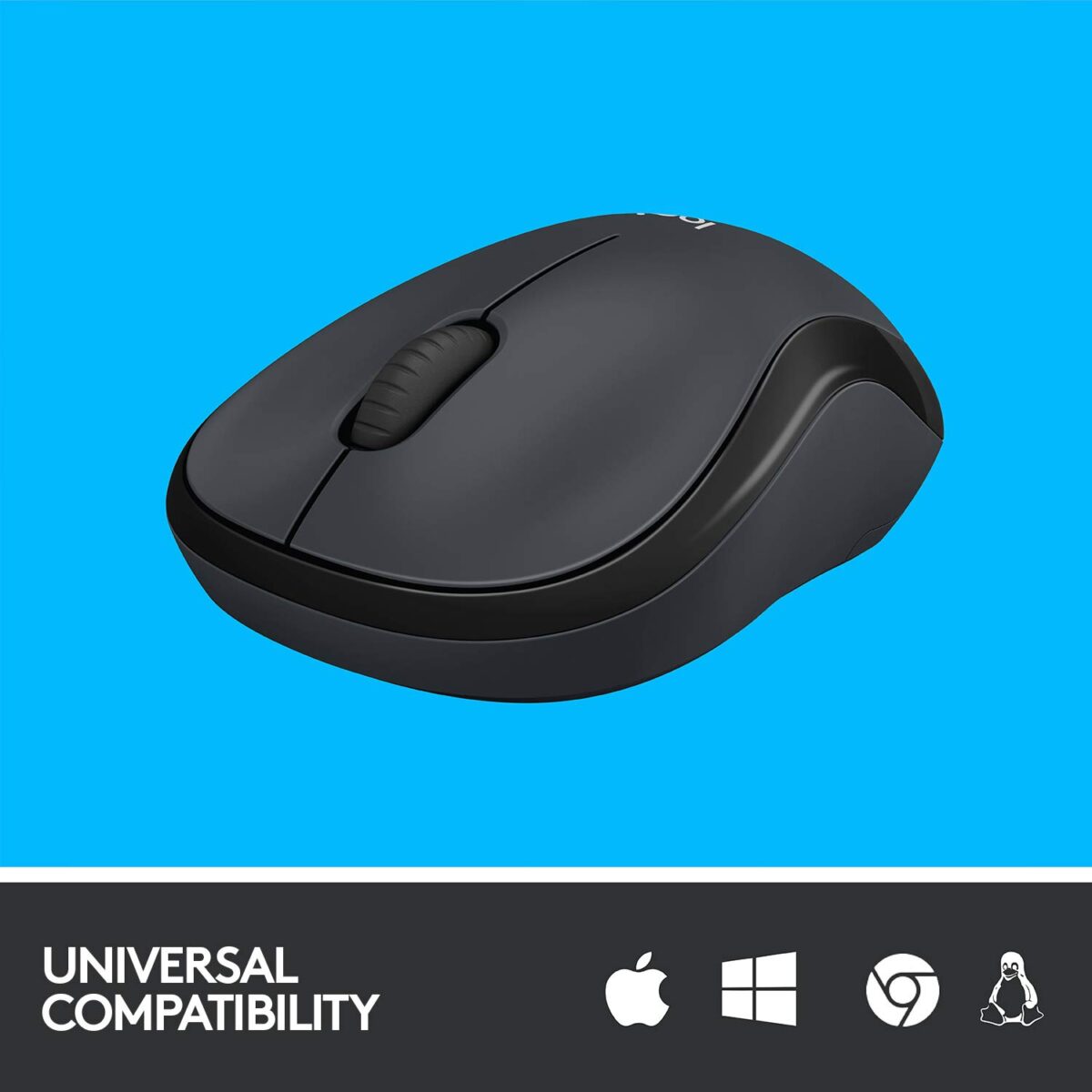 Logitech M221 Wireless Mouse (Charcoal Grey) - Image 4