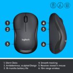 Logitech M221 Wireless Mouse (Charcoal Grey) - Image 2