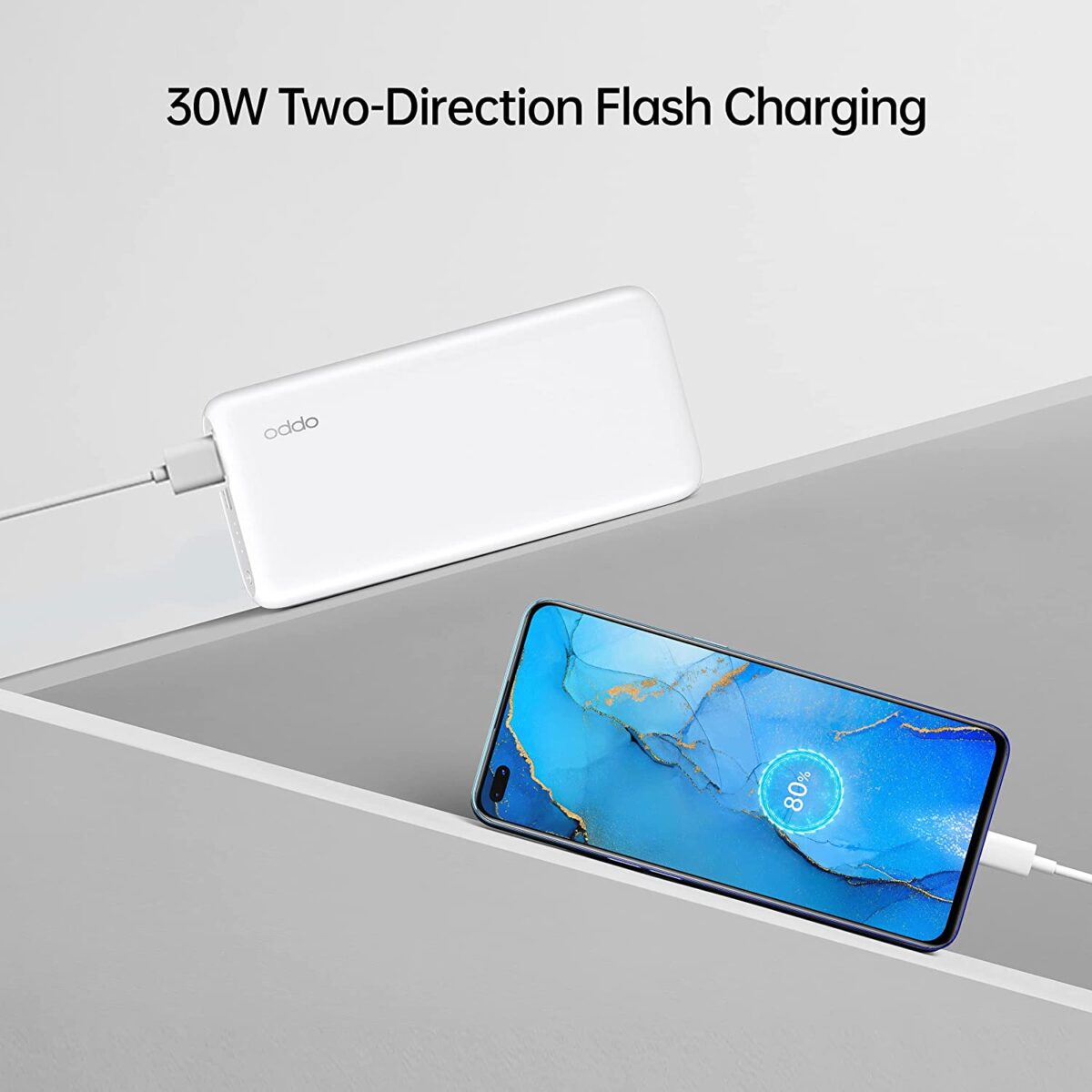 OPPO 10000 mAh Power Bank (18 W)  (White) - Image 4