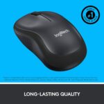 Logitech M221 Wireless Mouse (Charcoal Grey) - Image 3