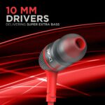 boAt BassHeads 225 in-Ear Wired Earphones with Super Extra Bass Wired Headset  (Red) - Image 5