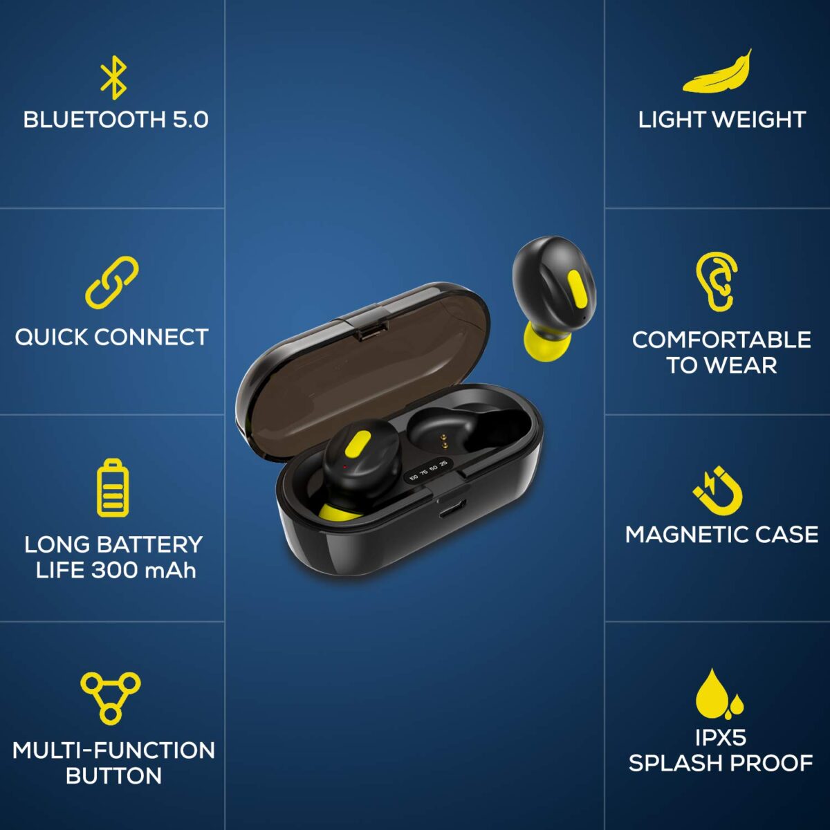 WeCool Moonwalk Mini Earbuds (with Magnetic Charging Case) - Image 5