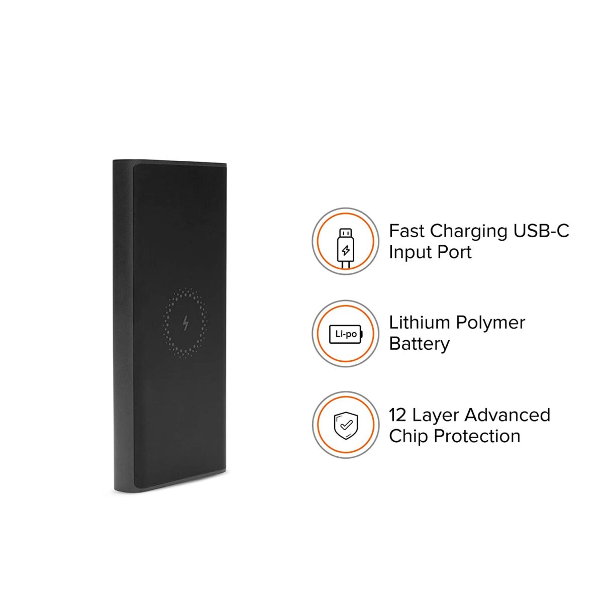 Mi Wireless Power Bank 10000mAh (Black) - Image 5