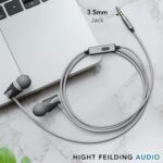 Boult Audio BassBuds Storm in-Ear Wired Earphones (Grey) - Image 2