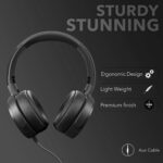 Boult Audio Bass Buds Q2 Over-Ear Wired Lightweight Stereo Headphones (Black) - Image 5