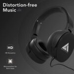 Boult Audio Bass Buds Q2 Over-Ear Wired Lightweight Stereo Headphones (Black) - Image 6