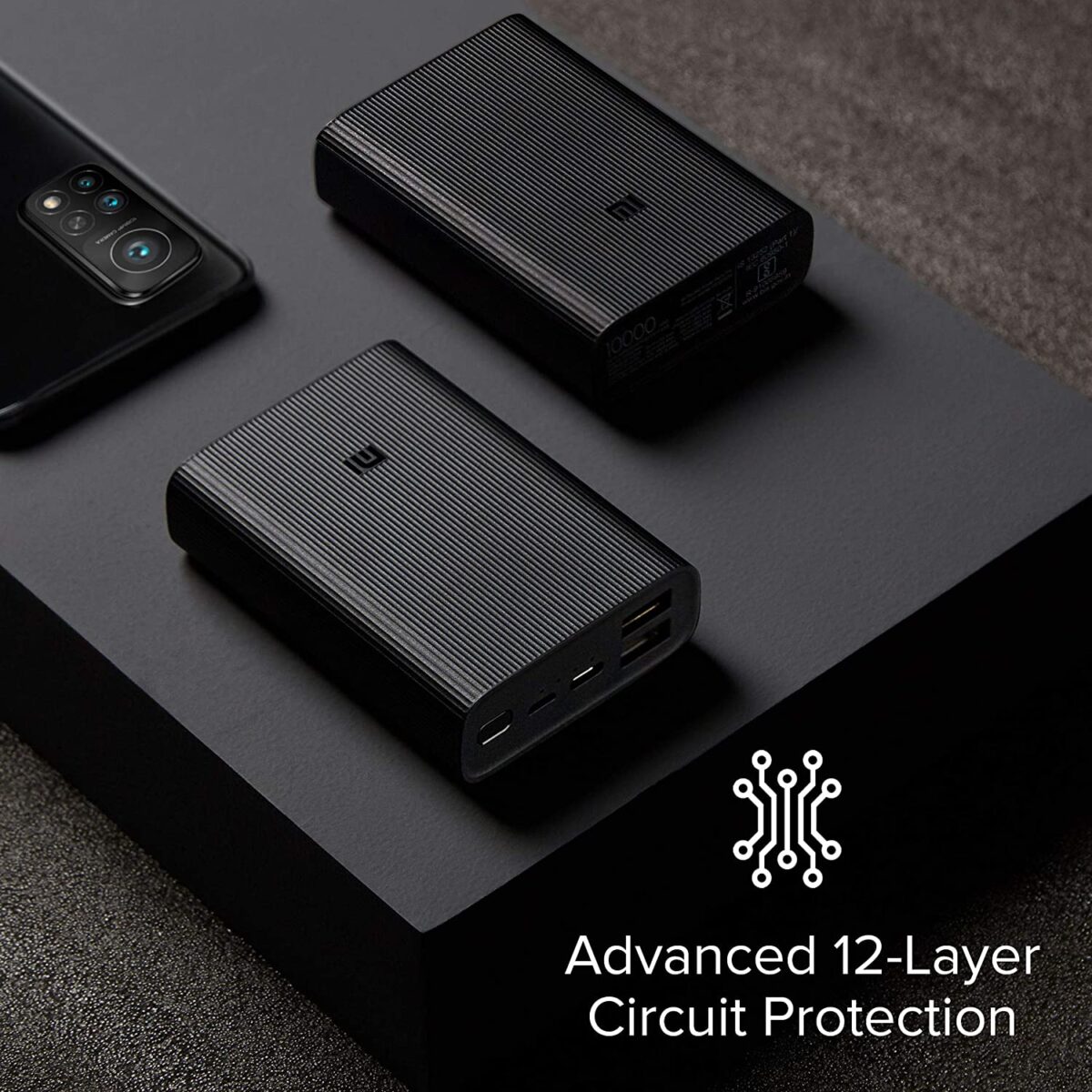 Mi Pocket Power Bank Pro Black 10000mAh, Triple Output and Dual Input Port | 22.5W Ultra Fast Charging - Image 3