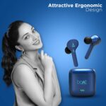 Boat Airdopes 433 Twin Wireless Ear-Buds with Mic(Blue) - Image 5