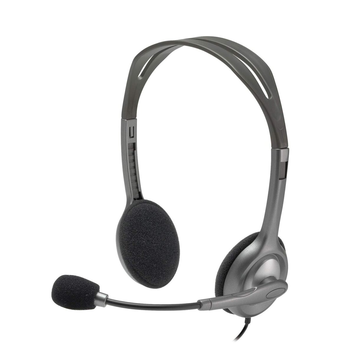 Logitech H110 Wired On Ear Headphones - Image 1