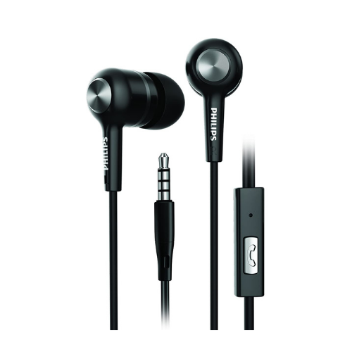 Philips Audio SHE1505 in-Ear Rich Bass Headphones (Black)