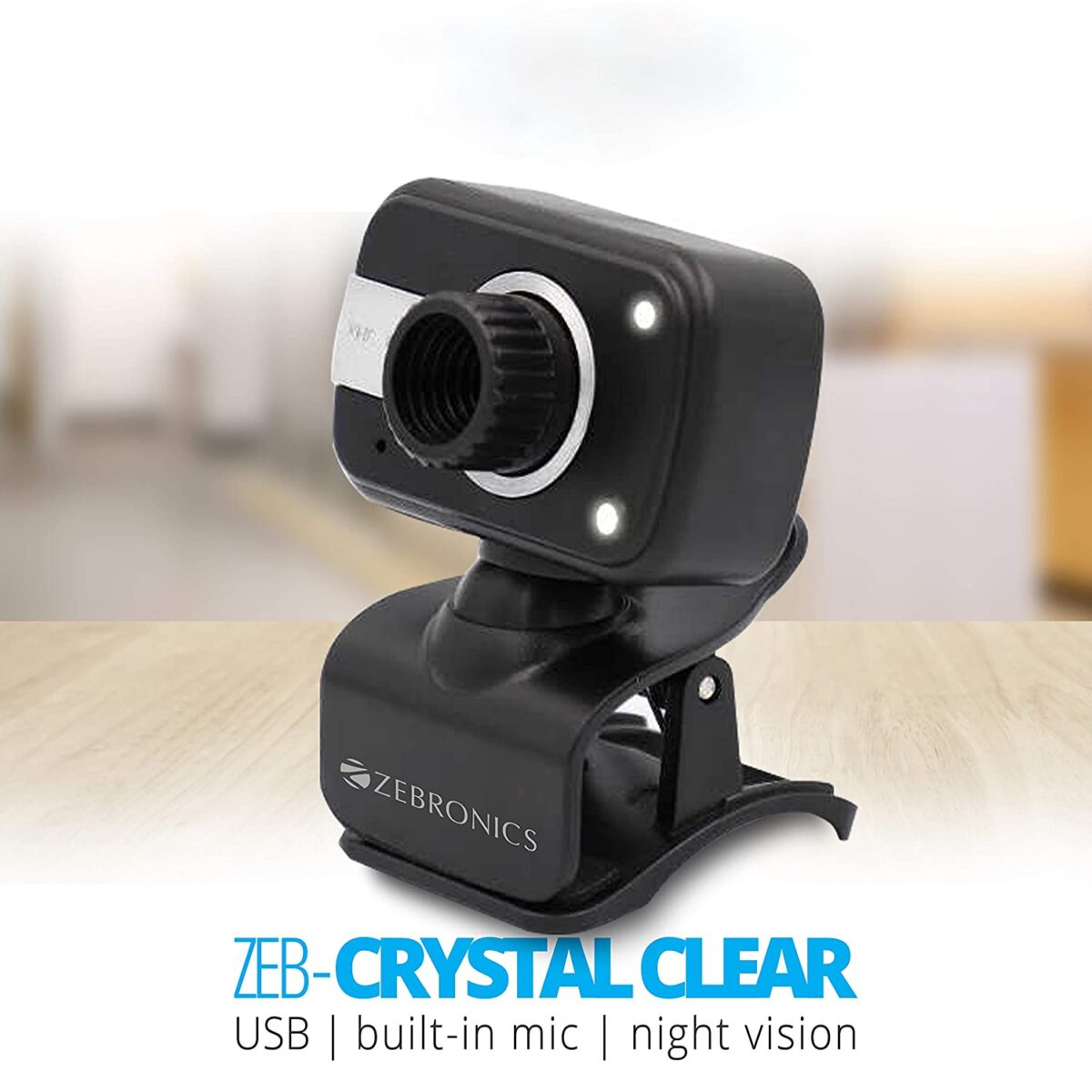 Zebronics Zeb-Crystal Clear Web Camera (Black) - Image 3