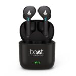 Boat Airdopes 433 Twin Wireless Ear-Buds with Mic(Black)