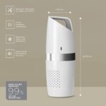 NuvoMed Portable Air Purifier with Hepa Filter and inbuilt Ionizer (White) - Image 3