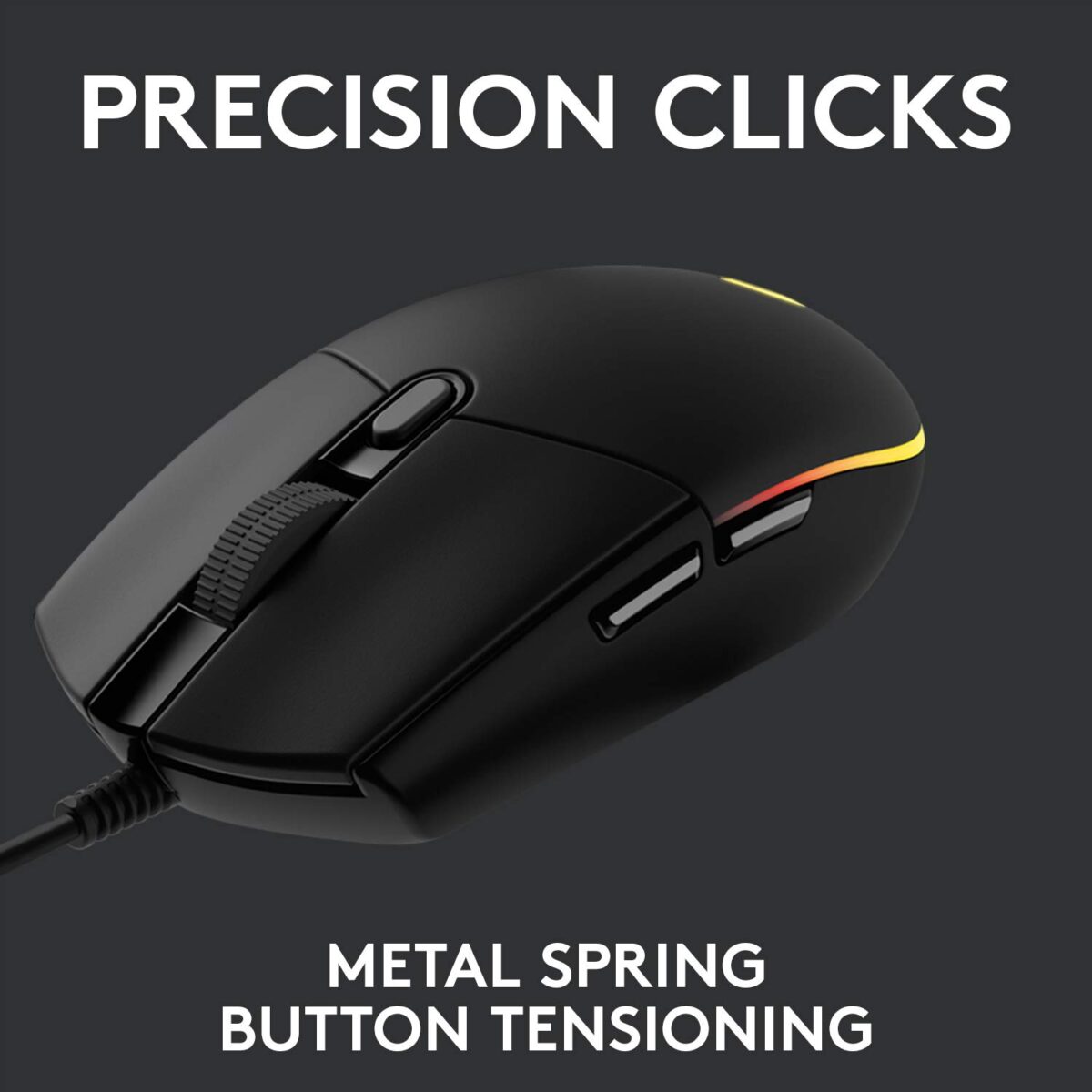 Logitech G102 Light Sync Gaming Mouse (Black) - Image 4