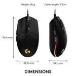 Logitech G102 Light Sync Gaming Mouse (Black) - Image 2
