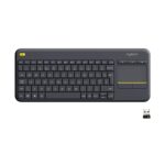 Logitech K400 Plus Wireless Livingroom Keyboard with Touchpad (Black)