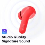 Mivi DuoPods A25 True Wireless Earbuds Powerful Bass, Touch Control - (Red) - Image 4