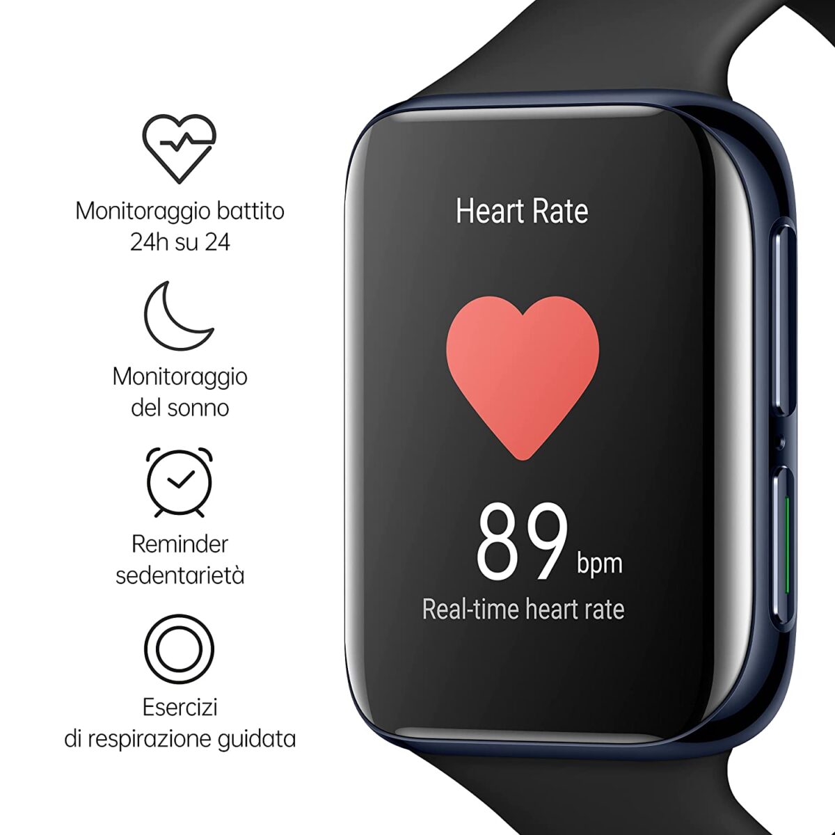 OPPO Health & Fitness Smart Watch (Black) - Image 2