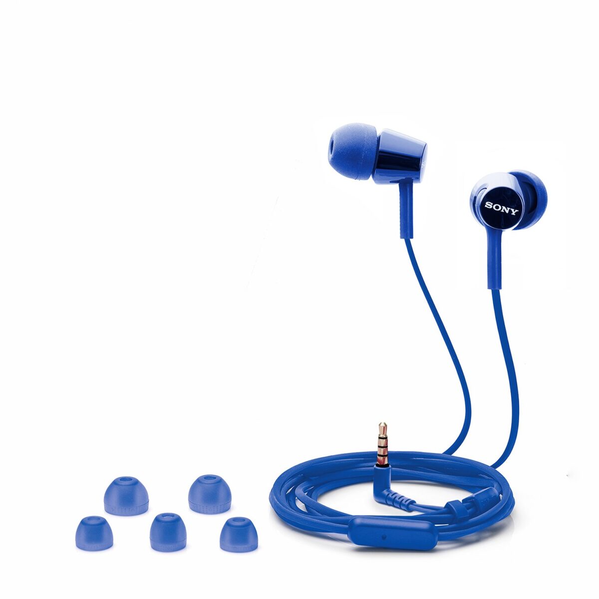 Sony MDR-EX150AP Wired In-Ear Headphones (Blue) - Image 4