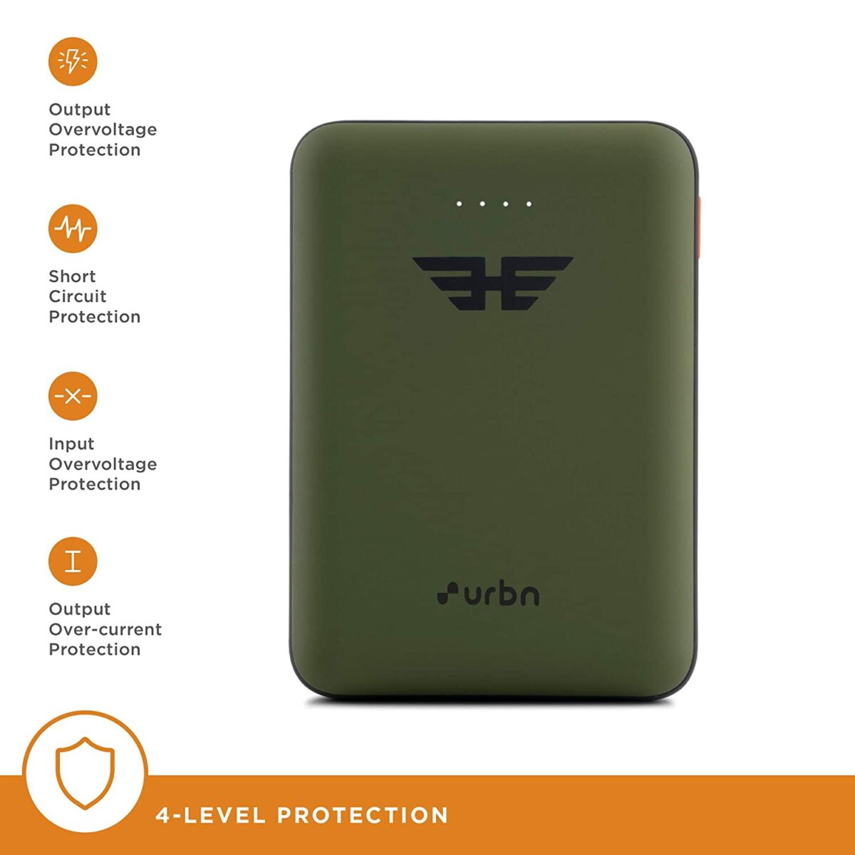 URBN 10000 mAh Li-Polymer Ultra Compact Power Bank with 12W Fast Charge (Camo) - Image 3