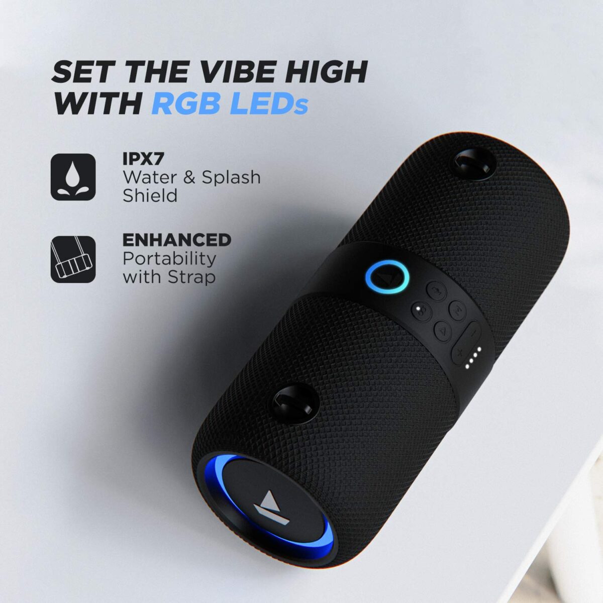 boAt Stone 1200 14W Bluetooth Speaker (Black) - Image 5