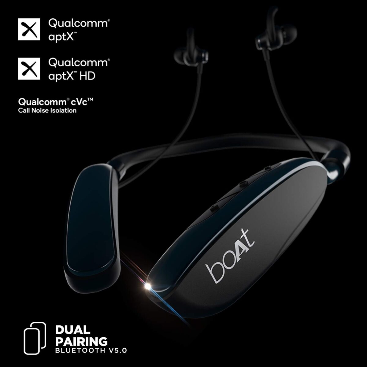 boAt Rockerz 385v2 Wireless Neckband (Active Black) - Image 6