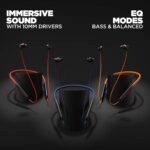 boAt Rockerz 205v2 Wireless Neckband with Mic (Orange) - Image 3