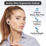 pTron Atom in-Ear Mono Bluetooth 5.0 Wireless Headphone (Black) - Image 4