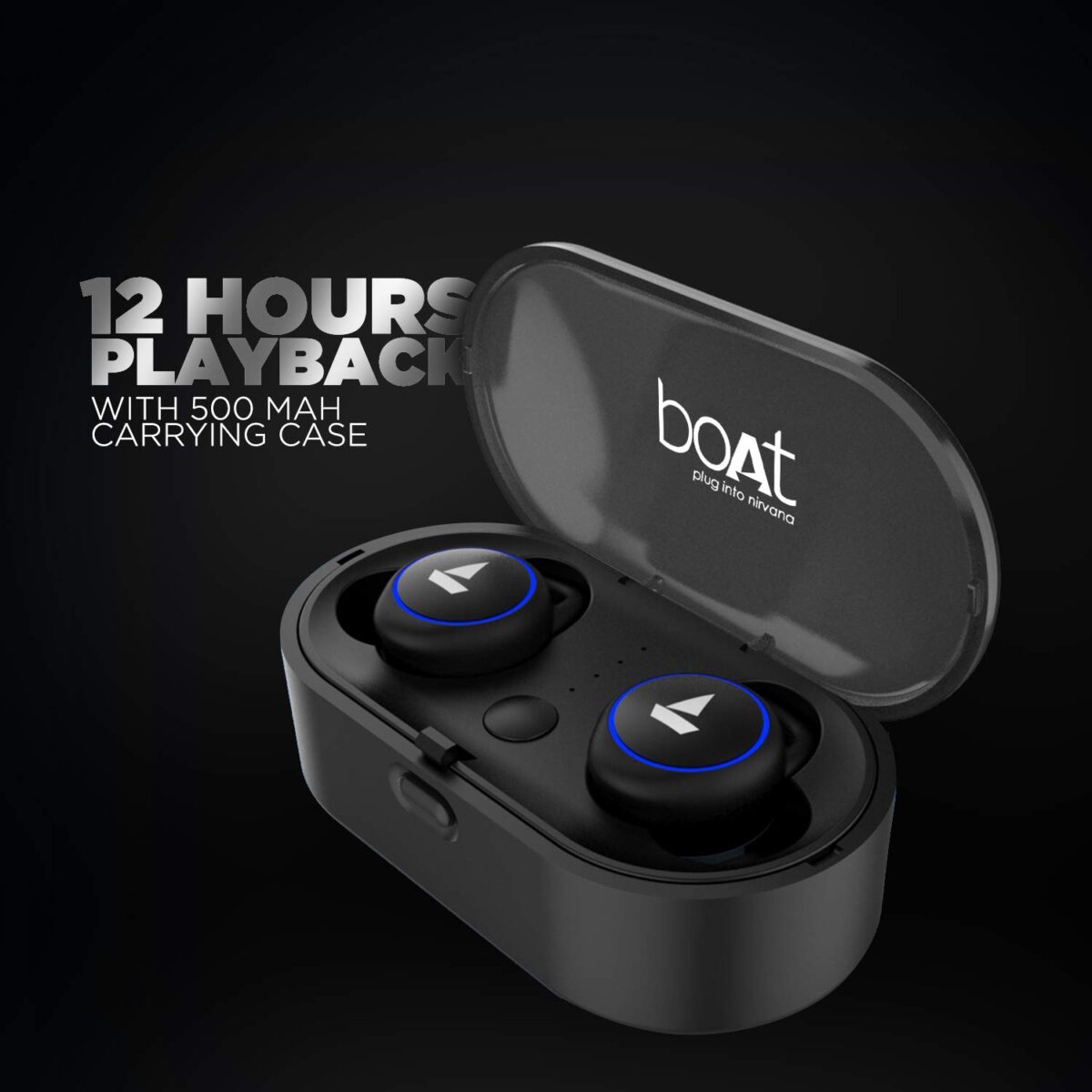 boAt Airdopes 311v2 Bluetooth Truly Wireless Earbuds with Mic(Active Black) - Image 3
