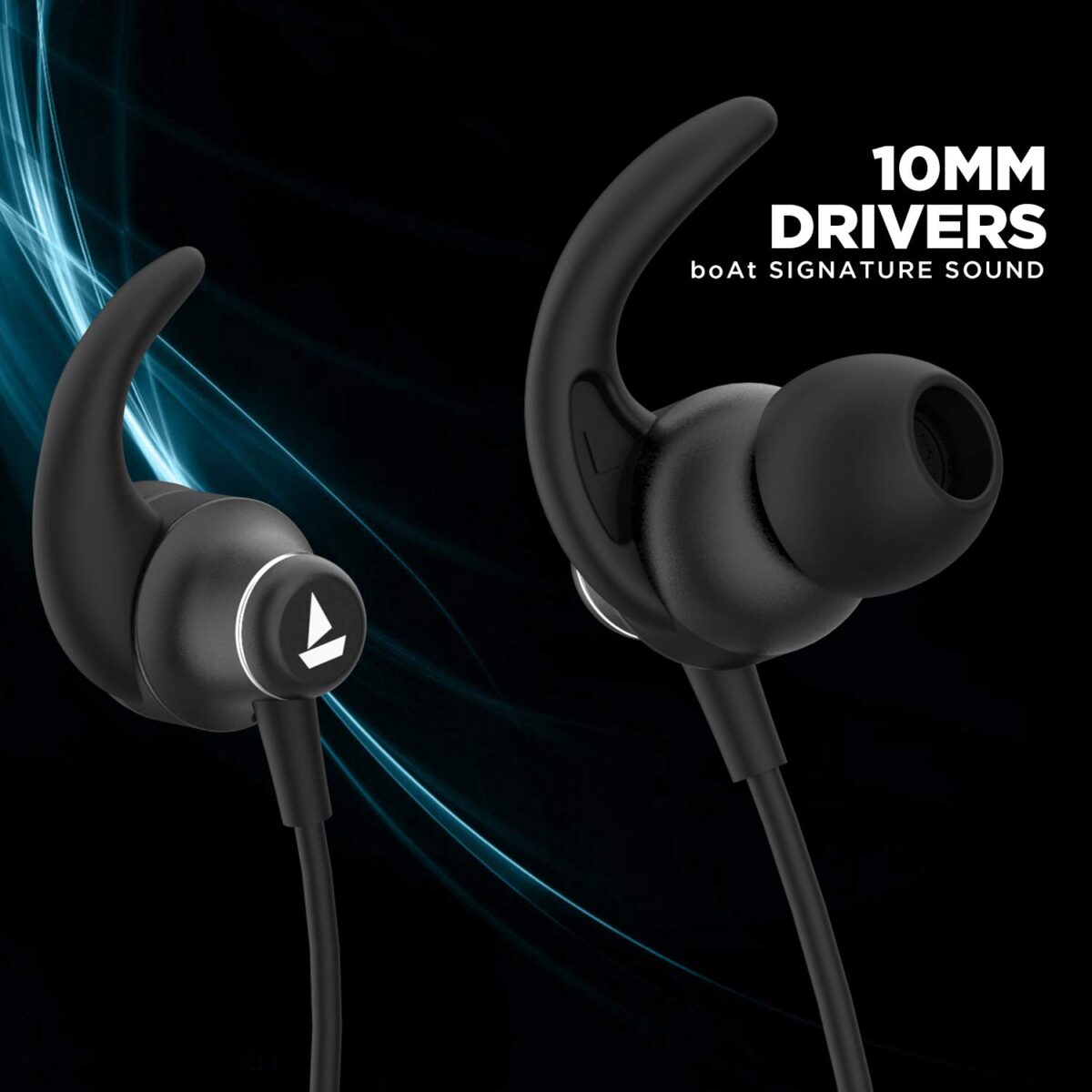 boAt Rockerz 385v2 Wireless Neckband (Active Black) - Image 4