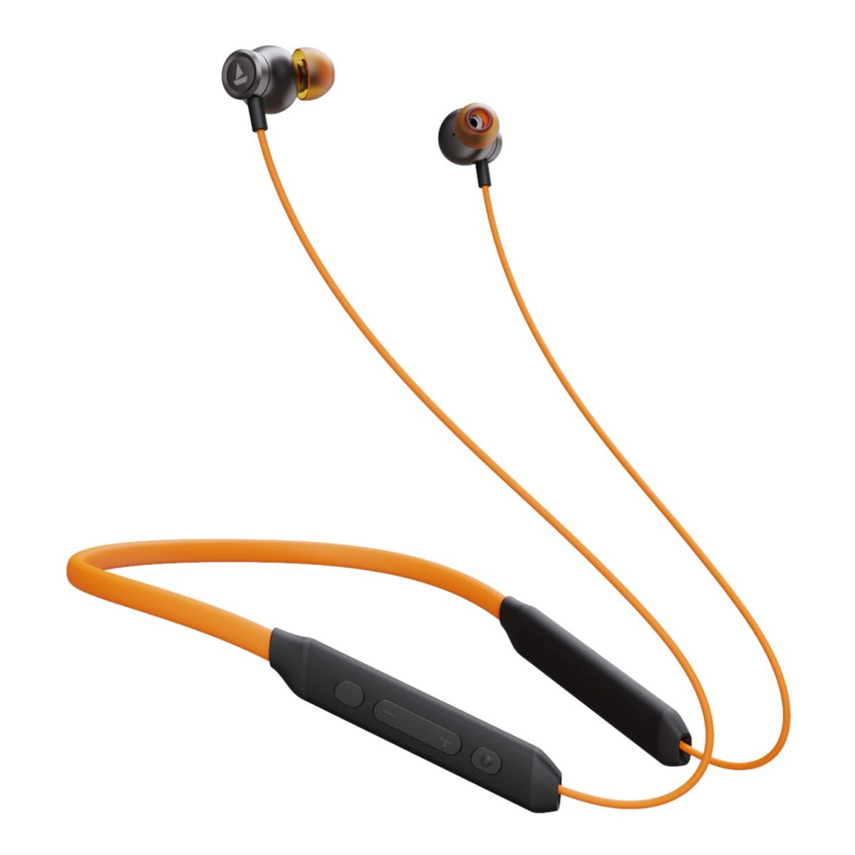 boAt Rockerz 205v2 Wireless Neckband with Mic (Orange) - Image 1