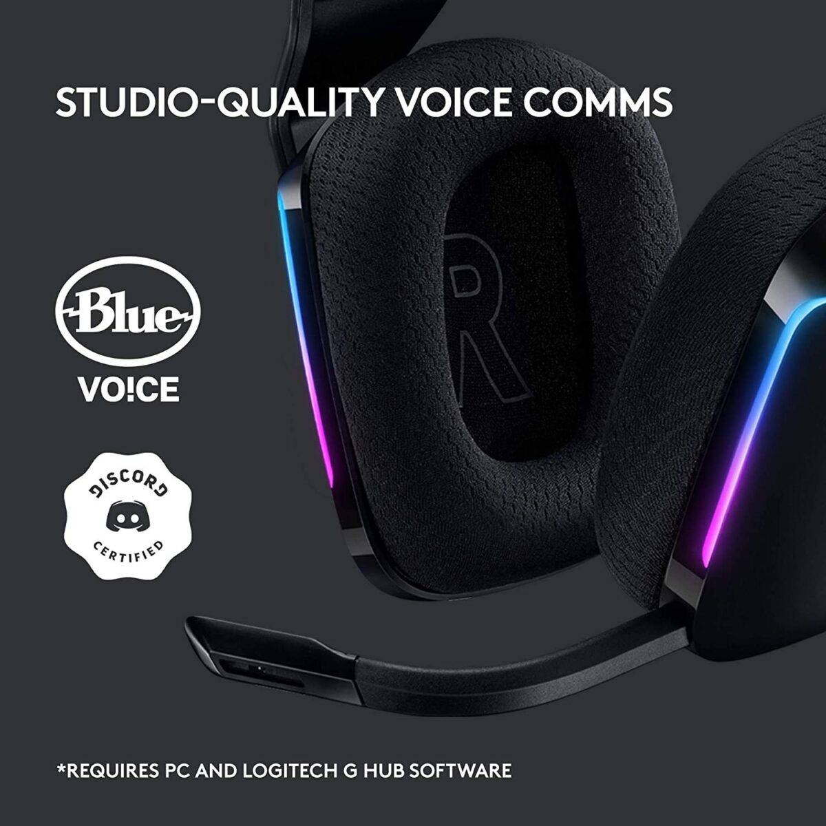 Logitech G733 Lightspeed Wireless Gaming Headset (Black) - Image 6