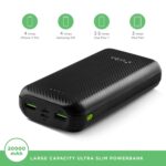 URBN 20000 mAh 18W Super Fast Charging Power Bank (Black) - Image 2