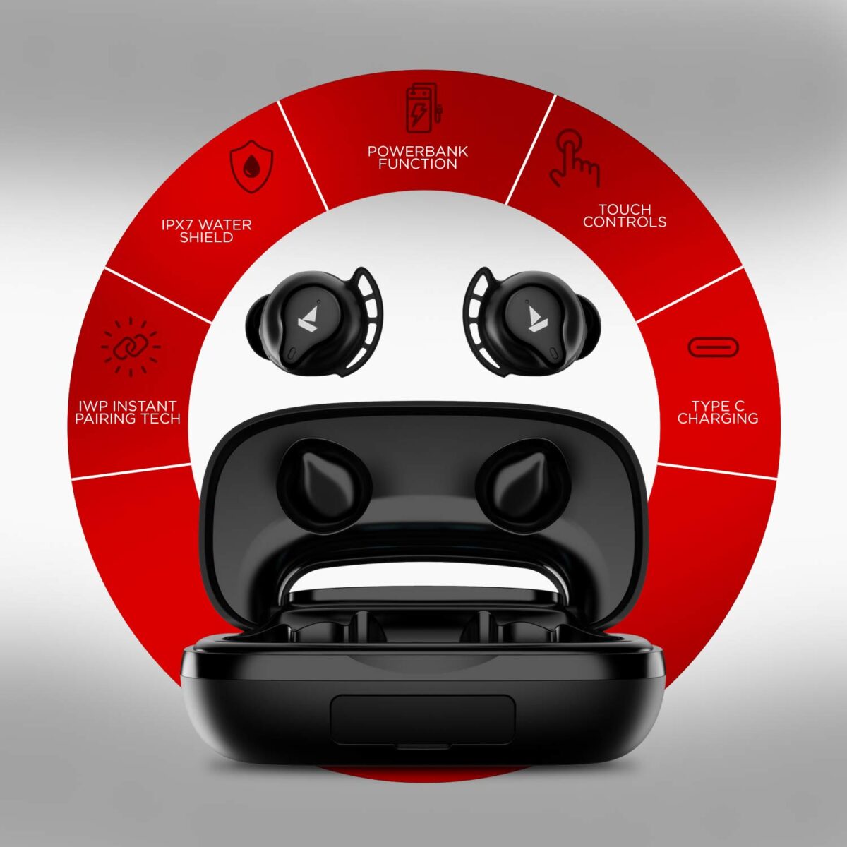 boAt Airdopes 621 TWS Earbuds (Active Black) - Image 4