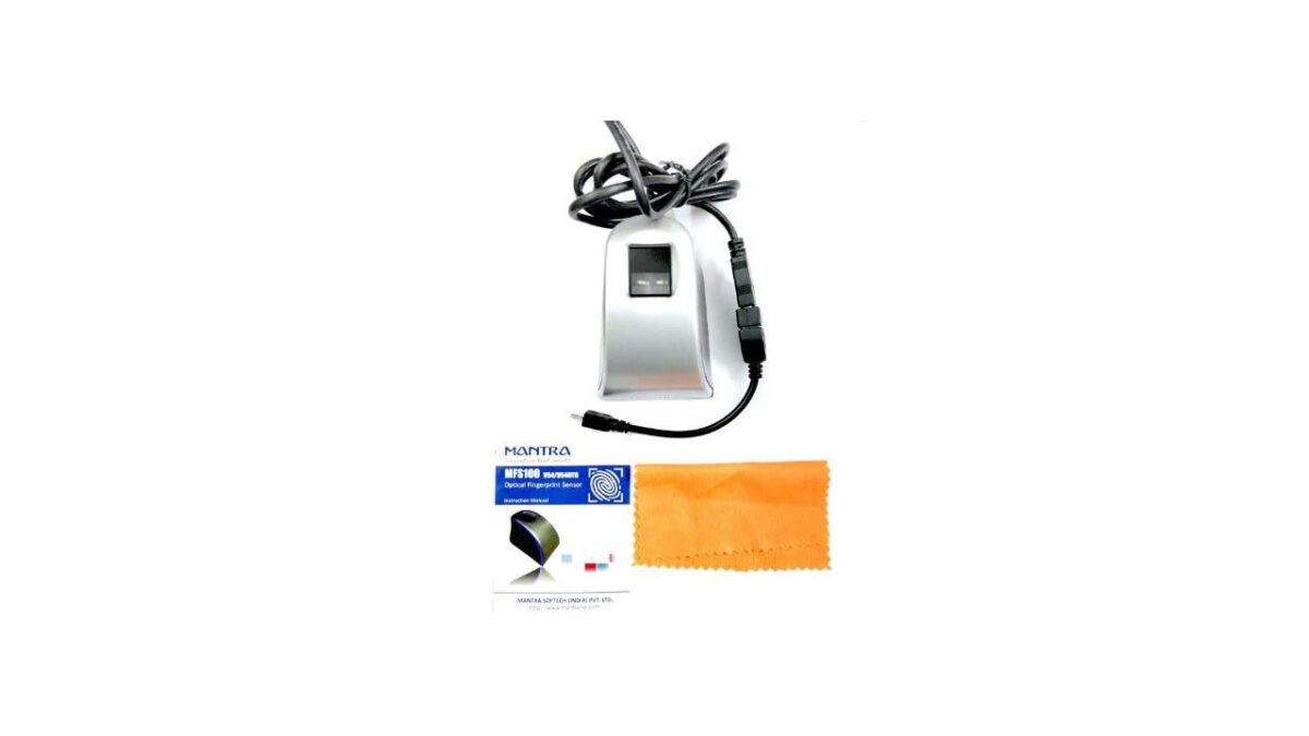 Mantra MFS100 v54 OTG with RD Service Finger Print Scanner (Black) - Image 1