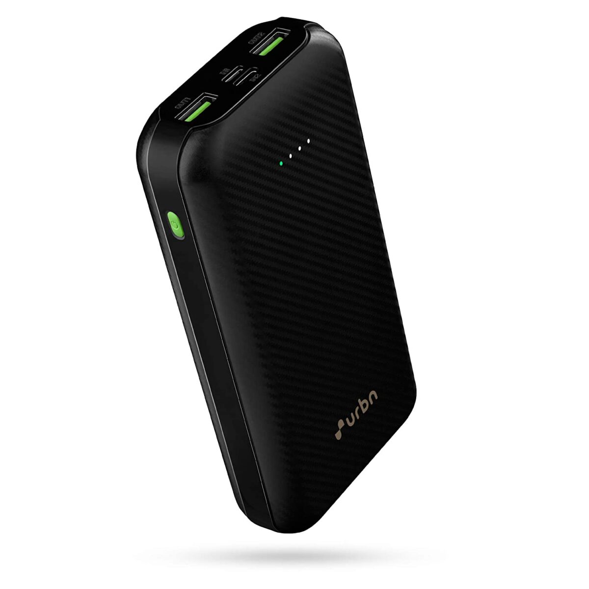 URBN 20000 mAh 18W Super Fast Charging Power Bank (Black) - Image 1