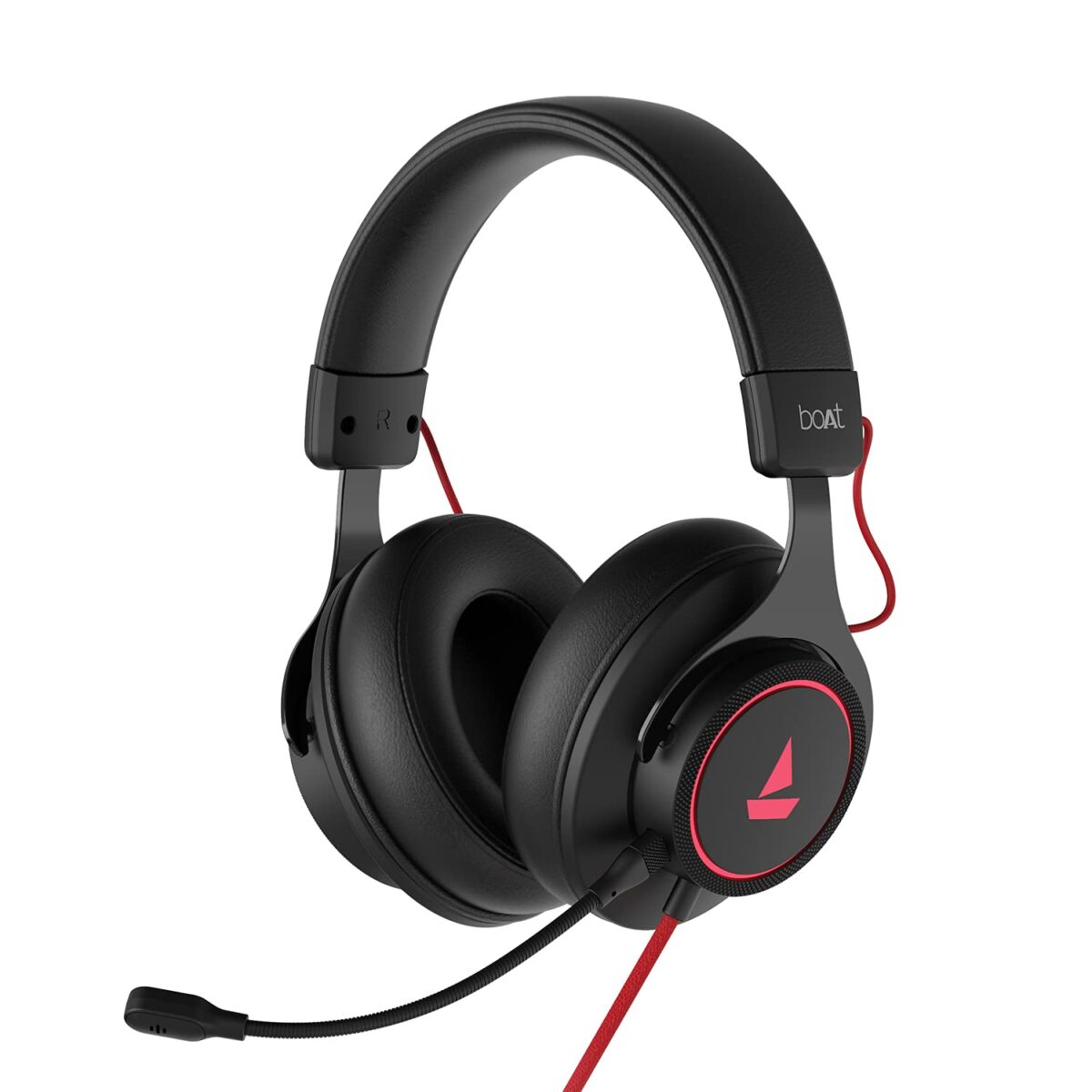 boAt Immortal IM1000D Dual Channel Wired Gaming Headphones (Black Sabre) - Image 1