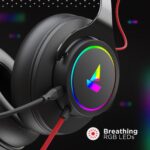 boAt Immortal IM1000D Dual Channel Wired Gaming Headphones (Black Sabre) - Image 4