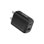 Ausmo 32W Xtra Charge PD USB C Plug, Dual Port Power Adapter (Black)