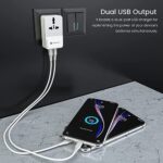 Portronics Adapto III Dual USB Adapter with 1 AC Power Socket (Black) - Image 4