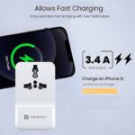 Portronics Adapto III Dual USB Adapter with 1 AC Power Socket (Black) - Image 6