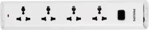 PHILIPS S 4 Socket Extension Boards  (White) - Image 6