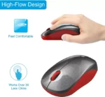 Portronics Toad 12 Wireless Optical Mouse (Red-Black) - Image 3