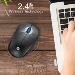 Portronics Toad 12 Wireless Optical Mouse (Black Blue) - Image 4